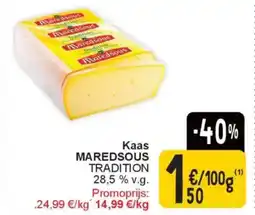 Cora Kaas maredsous tradition 28,5 % v.g. aanbieding