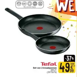 Cora Tefal Set van 2 braadpannen aanbieding