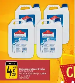 Cora Gedemineraliseerd water aanbieding