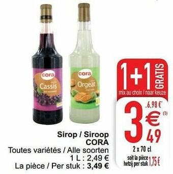 Cora Sirop - siroop cora aanbieding
