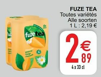 Cora Fuze tea aanbieding