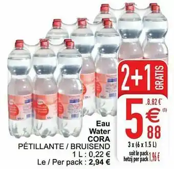 Cora Eau water cora pétillante - bruisend aanbieding