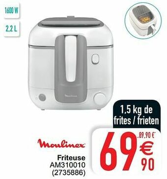 Cora Moulinex friteuse am310010 aanbieding