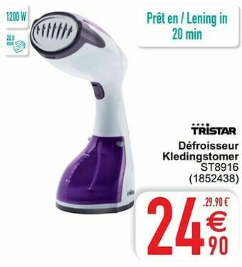 Cora Tristar défroisseur kledingstomer st8916 aanbieding