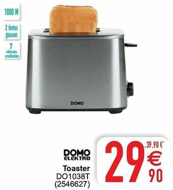 Cora Domo elektro toaster do1038t aanbieding