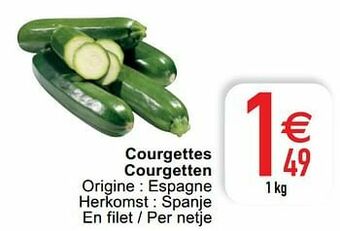 Cora Courgettes courgetten aanbieding