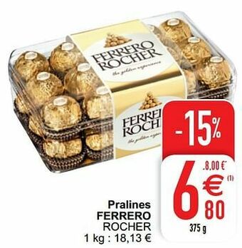 Cora Pralines ferrero rocher aanbieding