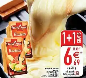 Cora Raclette nature natuur entremont aanbieding