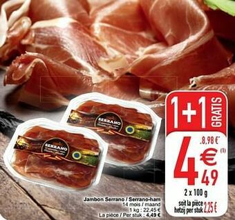 Cora Jambon serrano - serrano-ham aanbieding