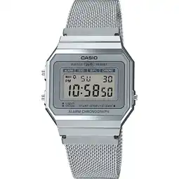 Decathlon Casio Digitaal Horloge Zilverkleurig/LCD A700WEM-7AEF aanbieding