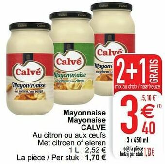 Cora Mayonnaise mayonaise calve aanbieding