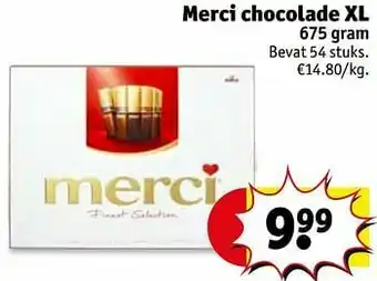 Kruidvat Merci chocolade xl aanbieding