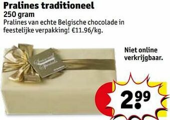 Kruidvat Pralines traditioneel aanbieding