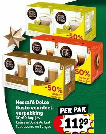 Kruidvat Nescafé dolce gusto voordeelverpakking aanbieding