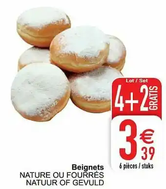 Cora Beignets nature ou fourrés natuur of gevuld aanbieding