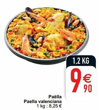 Cora Paëlla paella valenciana aanbieding
