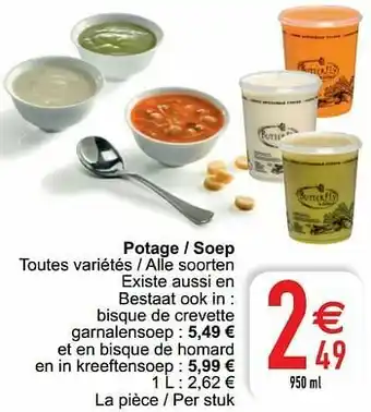 Cora Potage - soep aanbieding