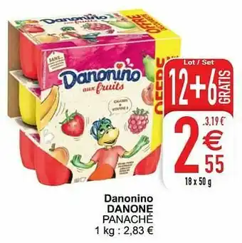 Cora Danonino danone panaché aanbieding