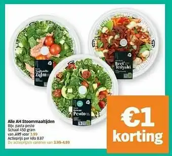 Albert Heijn Pasta pesto aanbieding