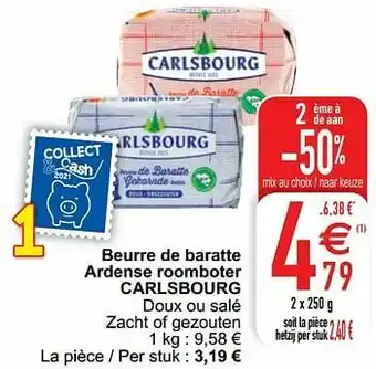 Cora Beurre de baratte ardense roomboter carlsbourg aanbieding