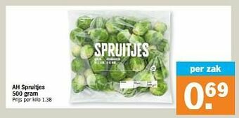 Albert Heijn Ah spruitjes aanbieding