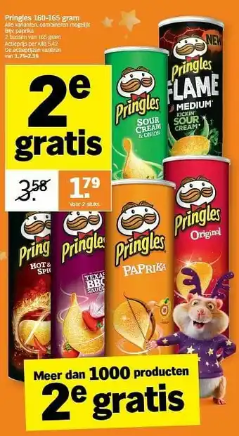 Albert Heijn Pringles paprika aanbieding