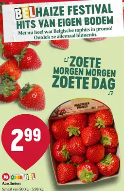 Delhaize Aardbeien aanbieding