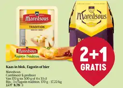 Delhaize Kaas in blok, Fagotin of bier aanbieding