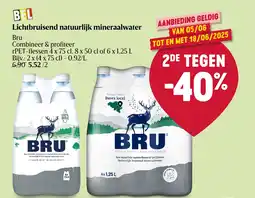 Delhaize Lichtbruisend natuurlijk mineraalwater aanbieding