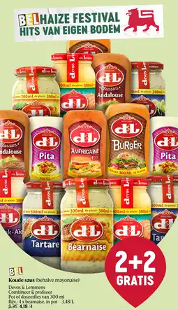 Delhaize Koude saus aanbieding
