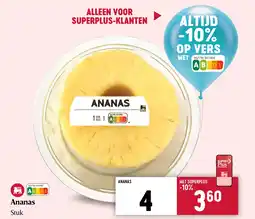 Delhaize Ananas aanbieding