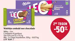 Delhaize Wafeltjes omhuld met chocolade aanbieding