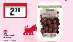 Delhaize Pitloze rode druiven aanbieding