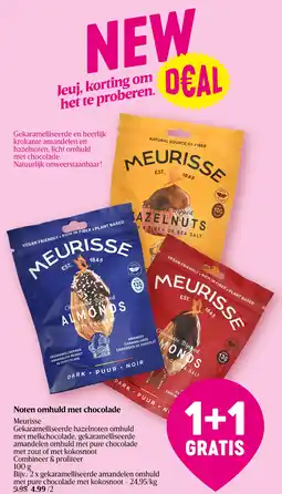 Delhaize Noten omhuld met chocolade aanbieding