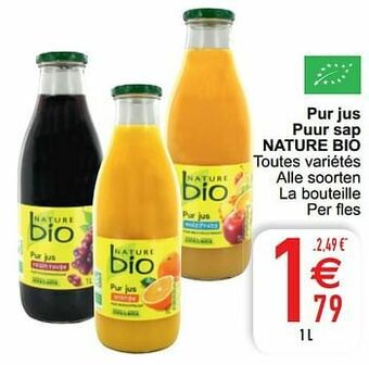 Cora Pur jus puur sap nature bio aanbieding