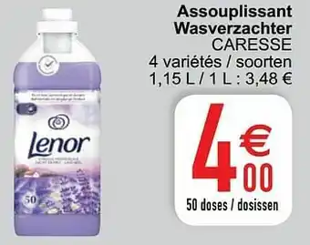 Assouplissant wasverzachter caresse
