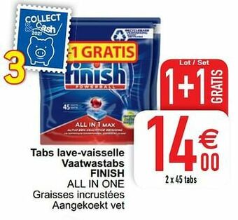 Cora Tabs lave-vaisselle vaatwastabs finish all in one aanbieding