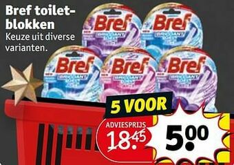 Kruidvat Bref toiletblokken aanbieding