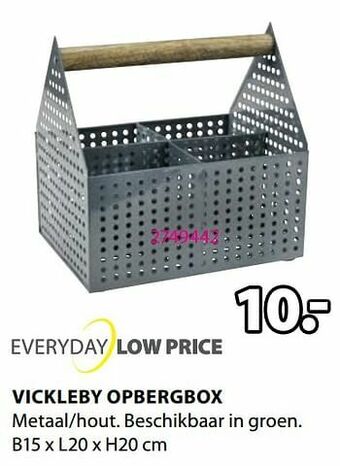 Jysk Vickleby opbergbox aanbieding