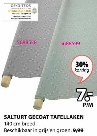 Jysk Salturt gecoat tafellaken aanbieding