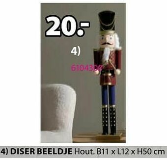 Jysk Diser beeldje aanbieding