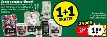Kruidvat Spaas geurassortiment aanbieding