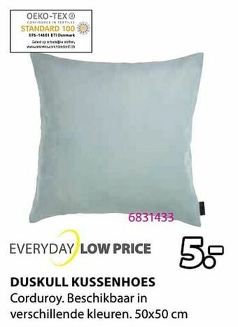 Jysk Duskull kussenhoes aanbieding