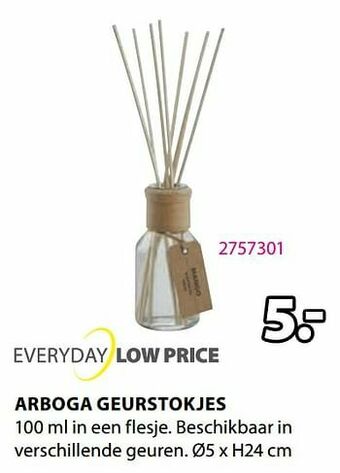 Jysk Arboga geurstokjes aanbieding