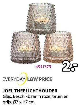 Jysk Joel theelichthouder aanbieding