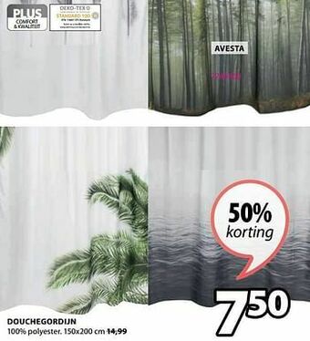 Jysk Douchegordijn avesta aanbieding