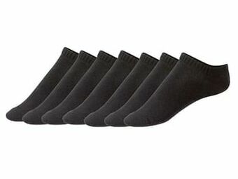 Lidl ESMARA® Set van 7 paar sneakersokken van een biokatoenmix (35-38, zwart) aanbieding