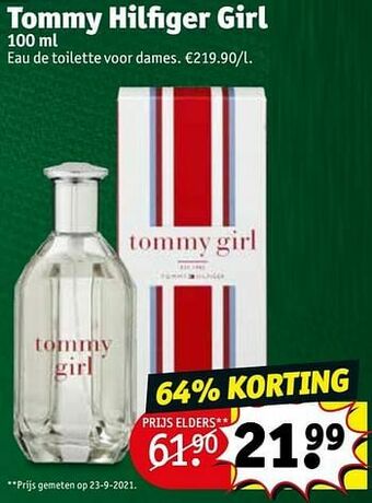 Kruidvat Tommy hilfiger girl edt aanbieding