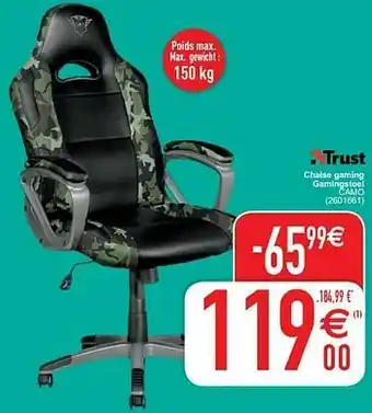 Cora Chaise gaming gamingstoel camo aanbieding