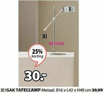 Jysk Isak tafellamp aanbieding